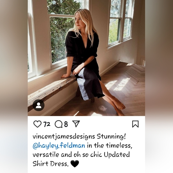 Vincent James Designs UPDATED SHIRT DRESS size Small - Picture 5 of 11